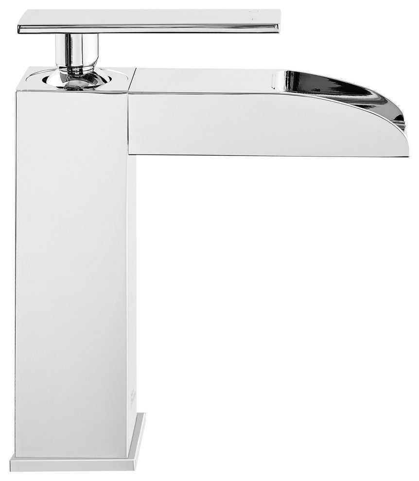Concorde Single Hole, Waterfall Bathroom Faucet, Chrome