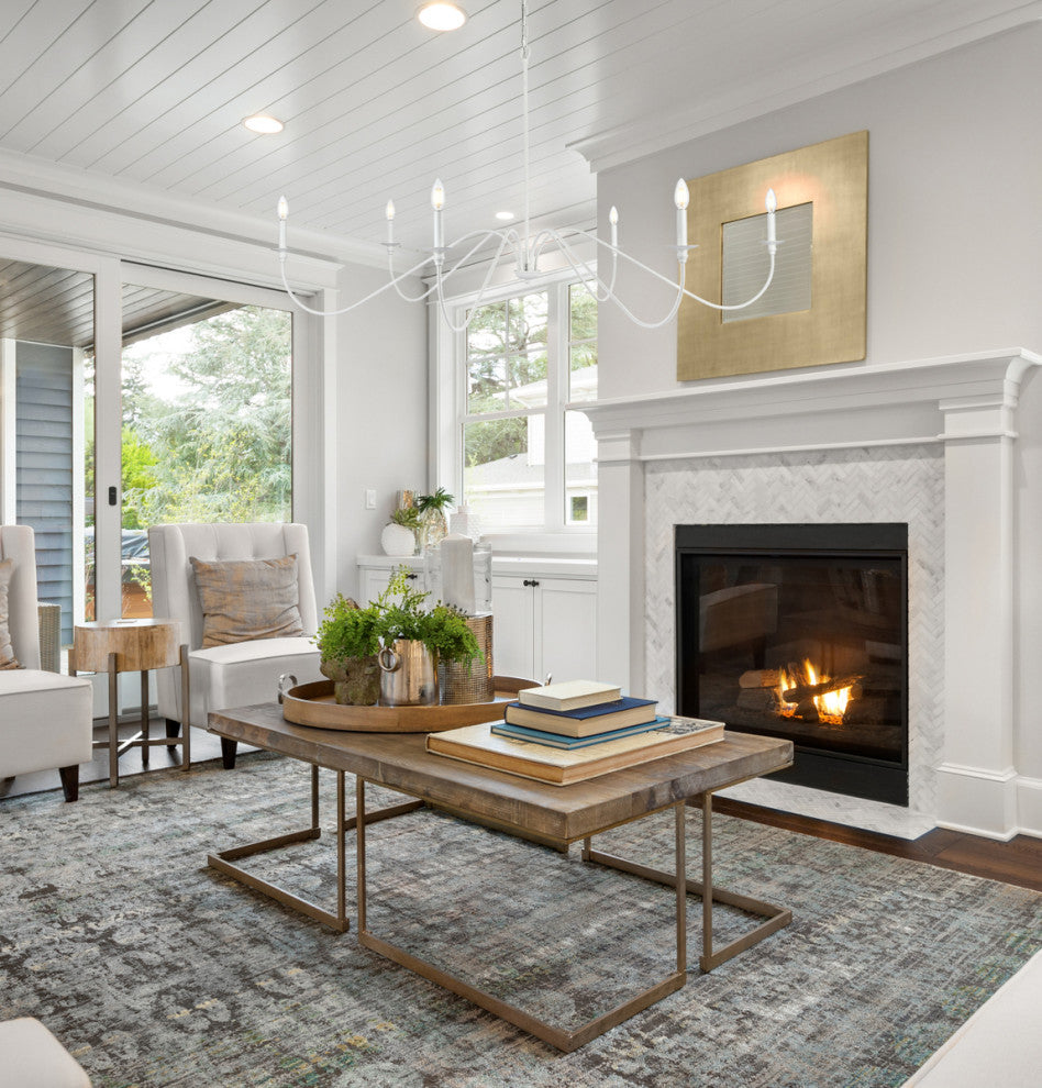 Living District Rohan 60" Chandelier in White