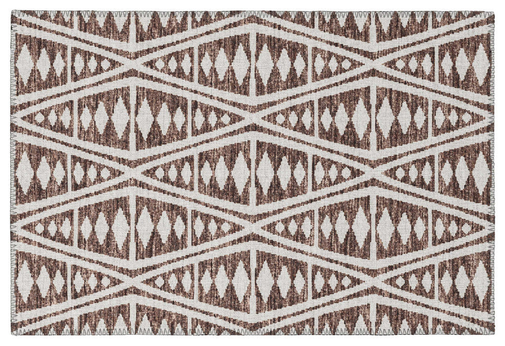 Indoor/Outdoor Sedona SN6 Coffee Machine Washable 1'8" x 2'6" Rug