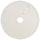 Mina Victory QY411 Tree Skirt, White, 4'4" x 4'4" Round