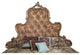 AICO Michael Amini Platine de Royale King Panel Bed, Brown Fabric