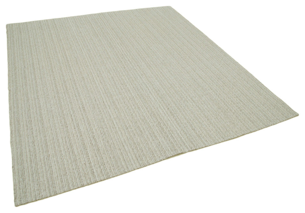 Rug N Carpet - Hand-knotted Turkish 6' 11'' x 7' 7'' Flatweave Wool Kilim Rug
