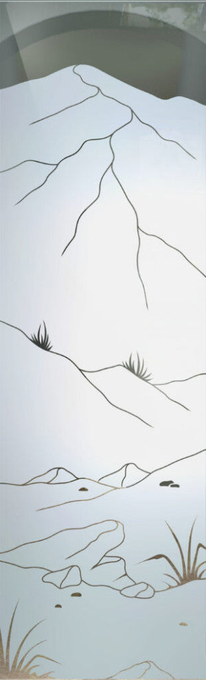 Interior Prehung Door or Interior Slab Door - Mountains Foliage - Primed -...