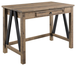 Quinton Writing Desk With Drawer, Salvage Oak
