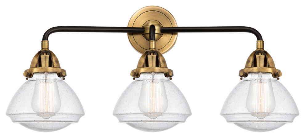 Innovations 288-3W-BAB-G324-LED 3 Light Vanity Light, Black Antique Brass
