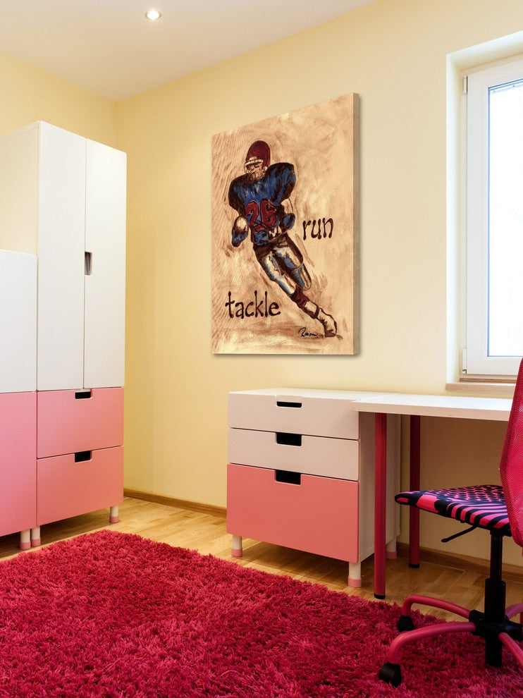 Marmont Hill, "Runner" by Reesa Qualia Painting Print on Wrapped Canvas, 20x30