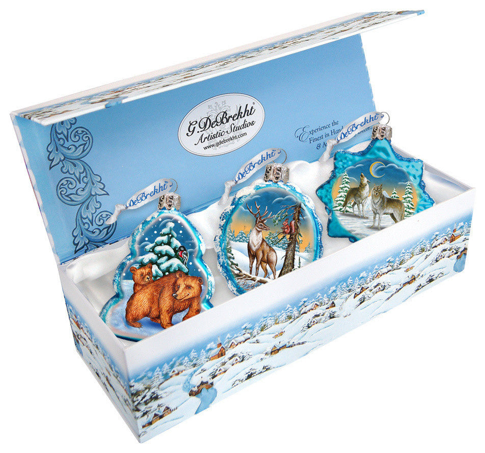 Wildlife, Set of 3 Ornament