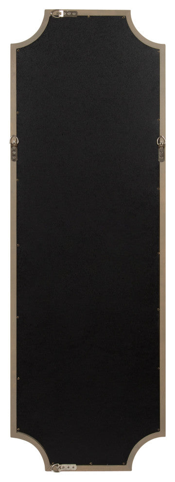 Hogan Framed Scallop Wall Mirror, Gray 16x48