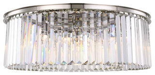 Sydney 10-Light Flush Mount, Shade: Clear