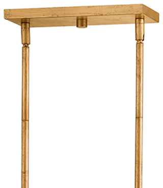 Fredrick Ramond Seraphina Medium Four Light Linear, Distressed Brass