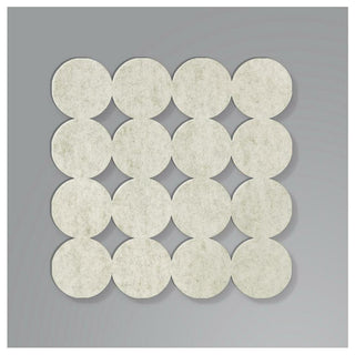 Ivory Modern Circles Acoustical Peel & Stick Tiles