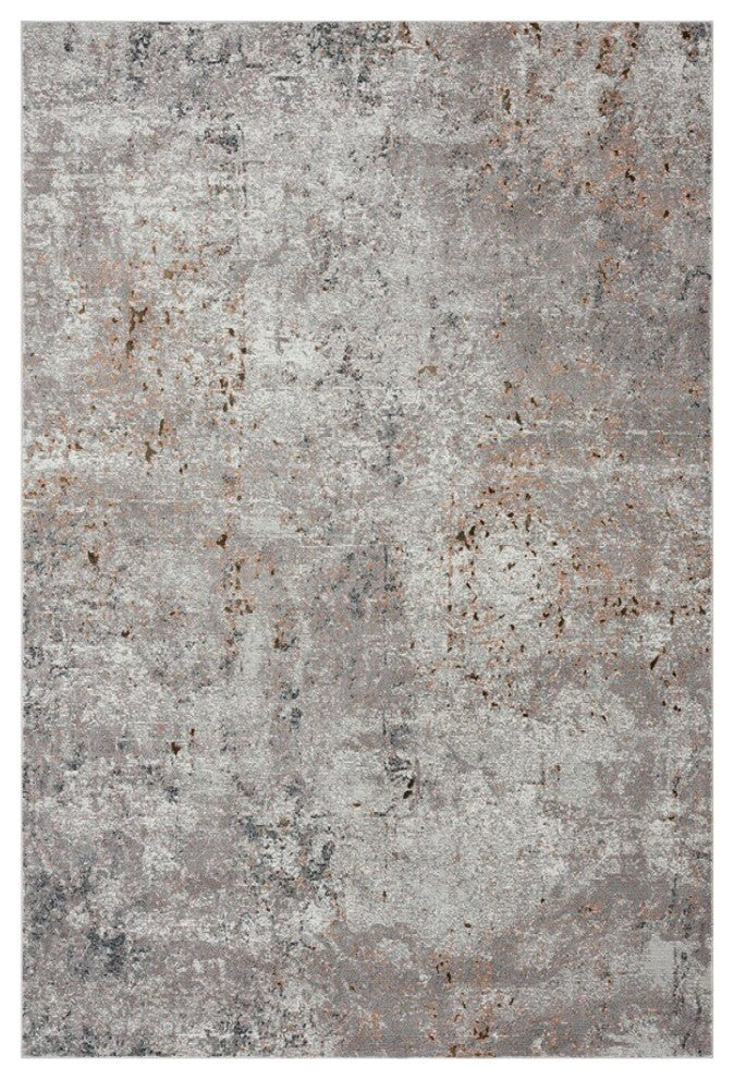 5??x 8??Light Gray Modern Abstract Area Rug