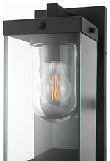 Home Living 6" Outdoor Wall Sconce, Black