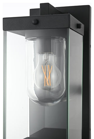 Home Living 6" Outdoor Wall Sconce, Black