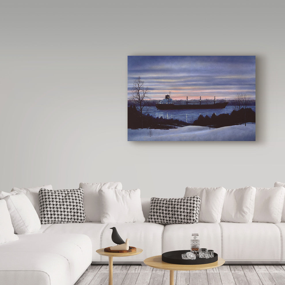 "Last Ship Out" by John Morrow, Canvas Art, 12"x19"