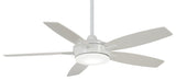 MinkaAire White Espace 52" 5-Blade LED Indoor Ceiling Fan w/ Remote
