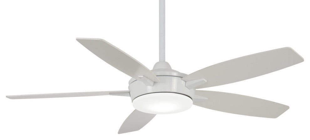 MinkaAire White Espace 52" 5-Blade LED Indoor Ceiling Fan w/ Remote