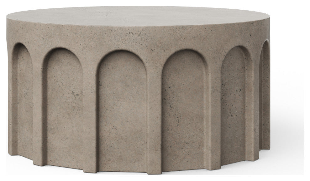 Mixx, Atlas Round Coffee Table, Dark Gray