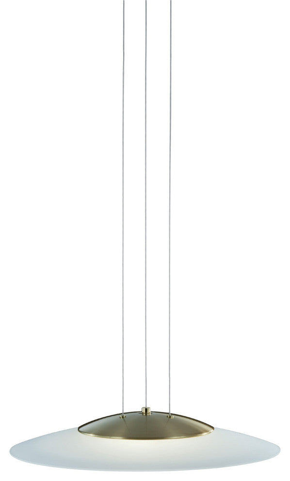 Dakar LED Pendant Light, Satin Brass