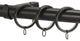 Versailles Non-Telescoping Curtain Rod With Metro Rings, Bronze, 120