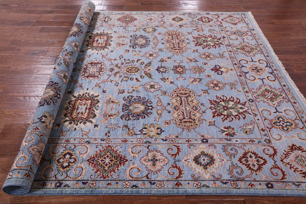 6' 10" X 10' 0" Hand-Knotted Persian Tabriz Wool Rug Q11316