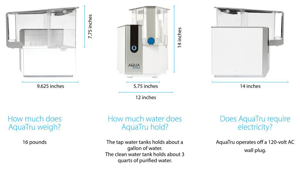 AquaTru - Countertop Water Filtration Purification System with Exclusive 4-Stage