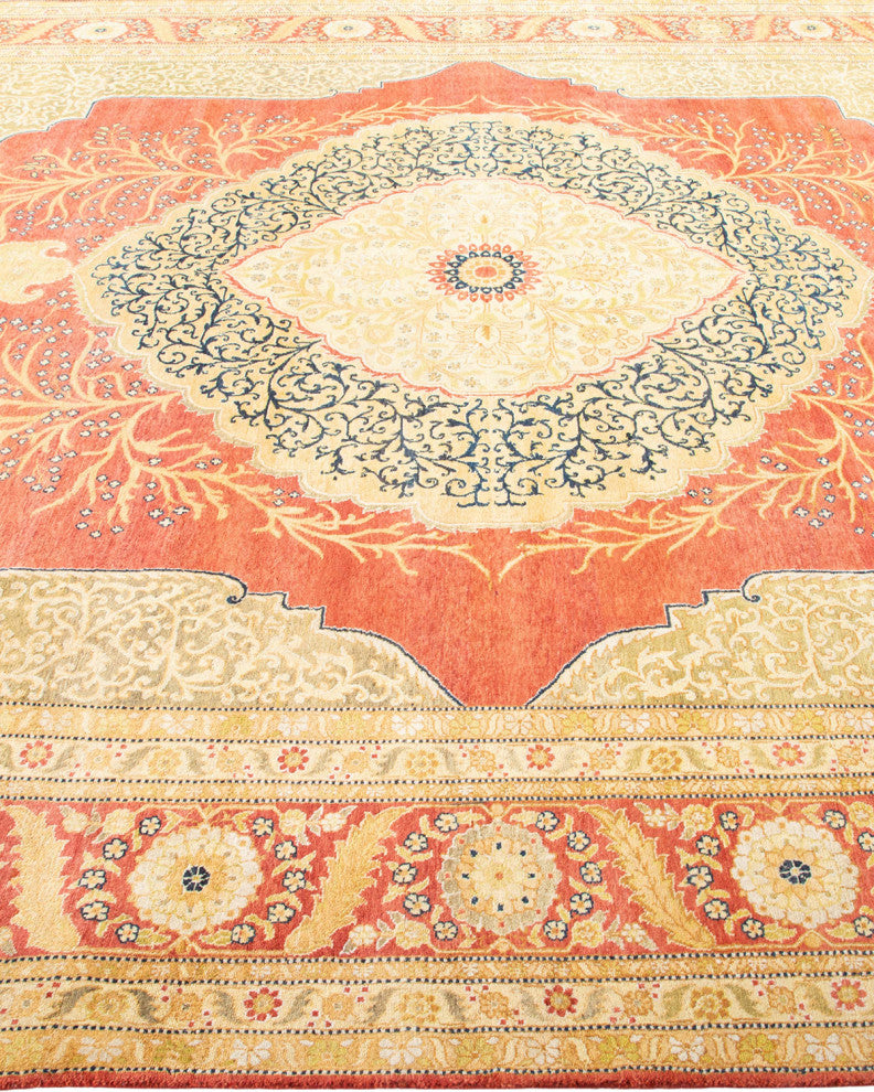 Mogul, One-of-a-Kind Hand-Knotted Area Rug Orange, 8'0"x9'10"