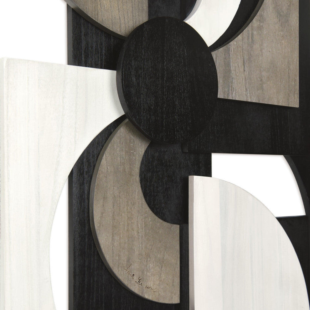 "Luminous Whisper and Dusk" Hand Made Solid Wood Abstracts