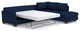 Apt2B Tuxedo 2-Piece Sectional Sleeper Sofa, Blueberry, Chaise on Left