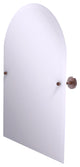 Sag Harbor Frameless Arched Top Beveled Edge Tilt Mirror, Antique Copper