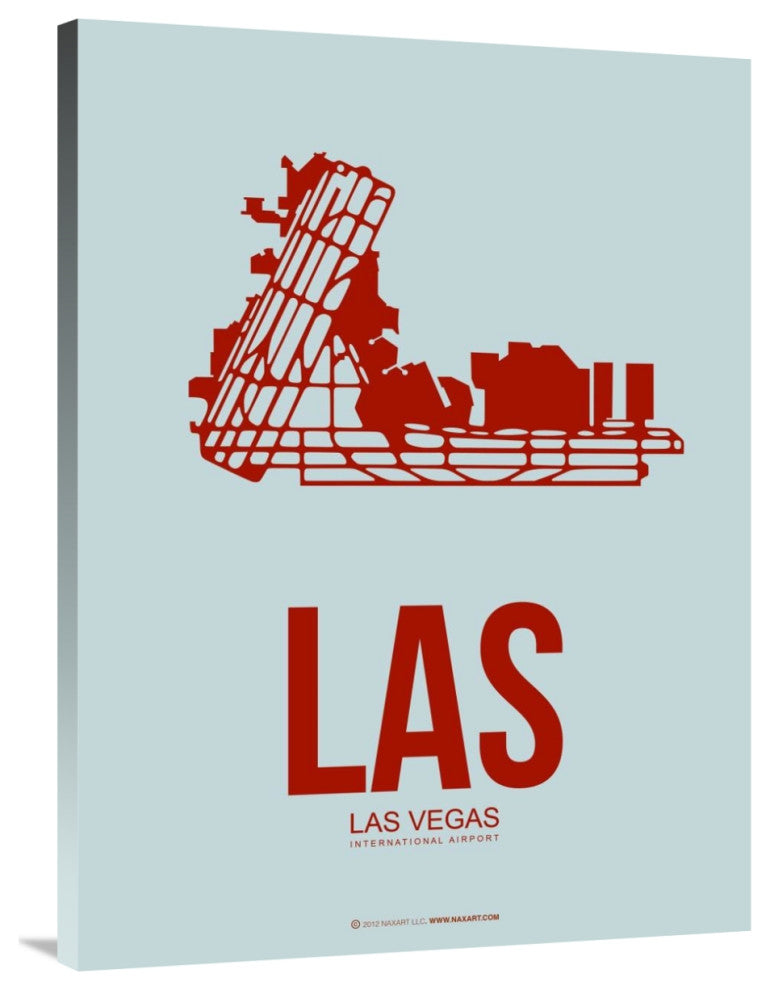 "LAS  Las Vegas Poster 3" Fine Art Print