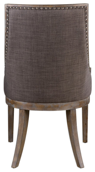 Aidrian Charcoal Gray Accent Chair