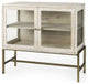 Rustic White Two Door Shadowbox Cabinet