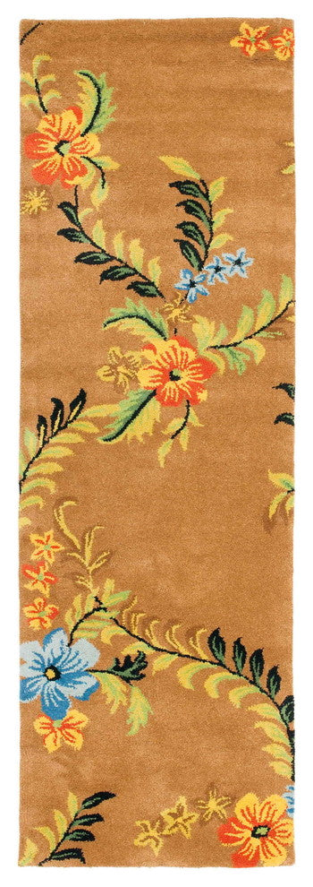Safavieh Soho Soh734A Floral Rug, Brown/Multi, 2'6"x8'0" Runner
