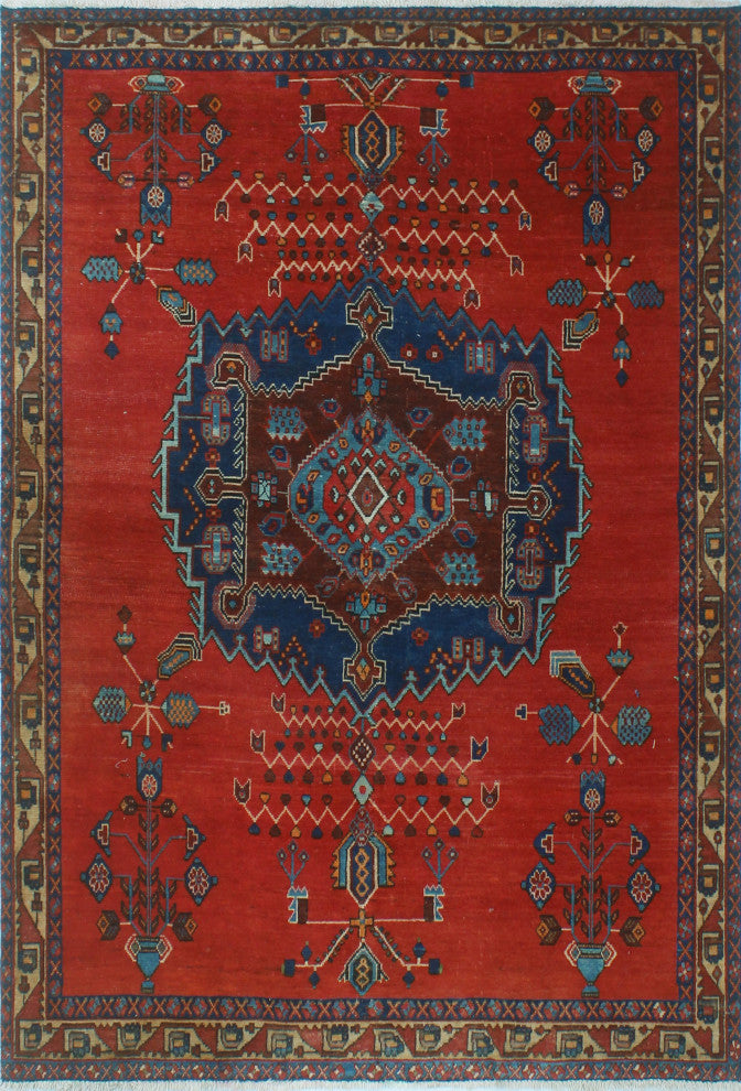 Semi-Antique Jorge Red Rug
