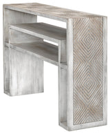 Uttermost Genara Bone White Carved Console Table