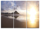 "Sunset at Donostia Beach" Canvas Wall Art, 3 Panels, 36"x28"