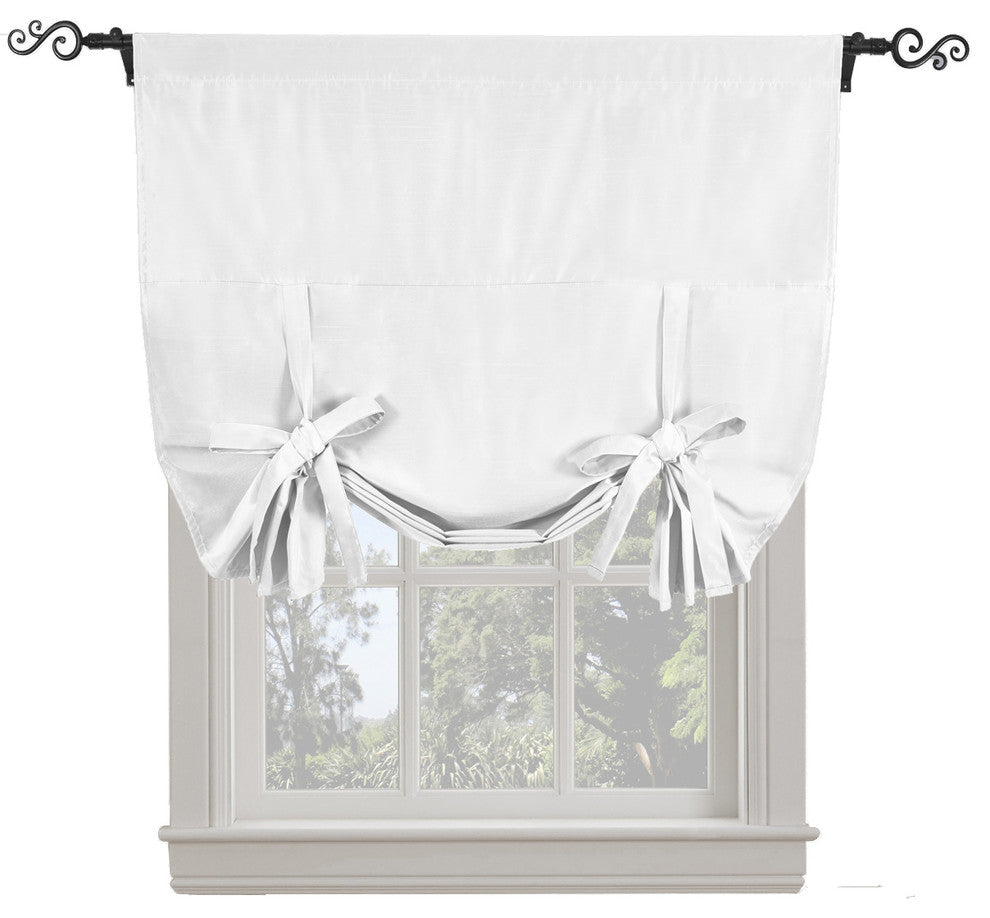 Soho Single Rod Pocket Blackout Curtain, White