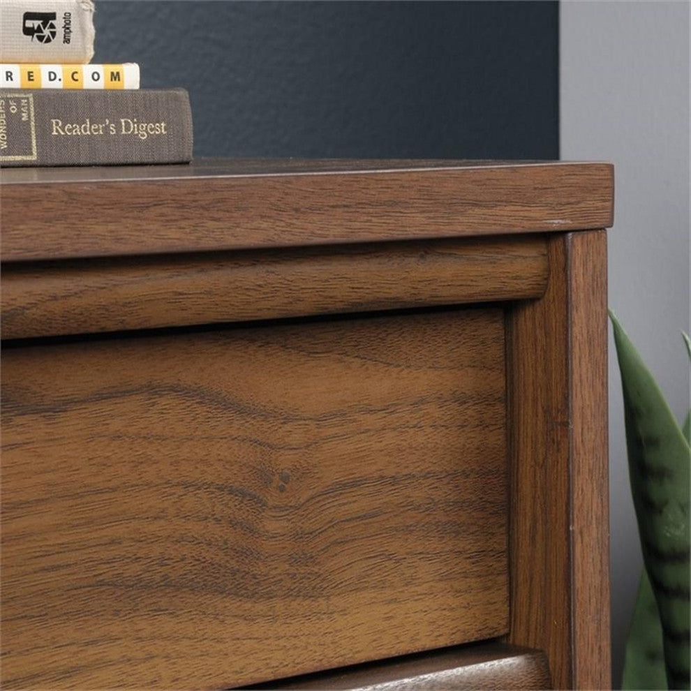 Sauder Clifford Place Engineered Wood Storage Cabinet in Grand Walnut
