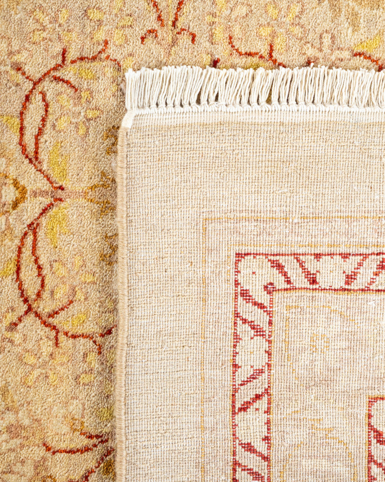 Mogul, One-of-a-Kind Hand-Knotted Runner Rug Ivory, 10' 3" x 17' 4"