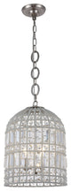 Elegant Lighting Capistrano Collection Pendant, Polished Nickel
