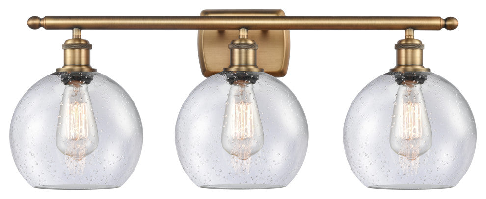 Innovations Lighting 516-3W-BB-G124-8 Athens 3 Light 26" Bath Vanity Light