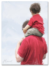 The Macneil Studio 'Father and Son' Canvas Art, 32"x24"