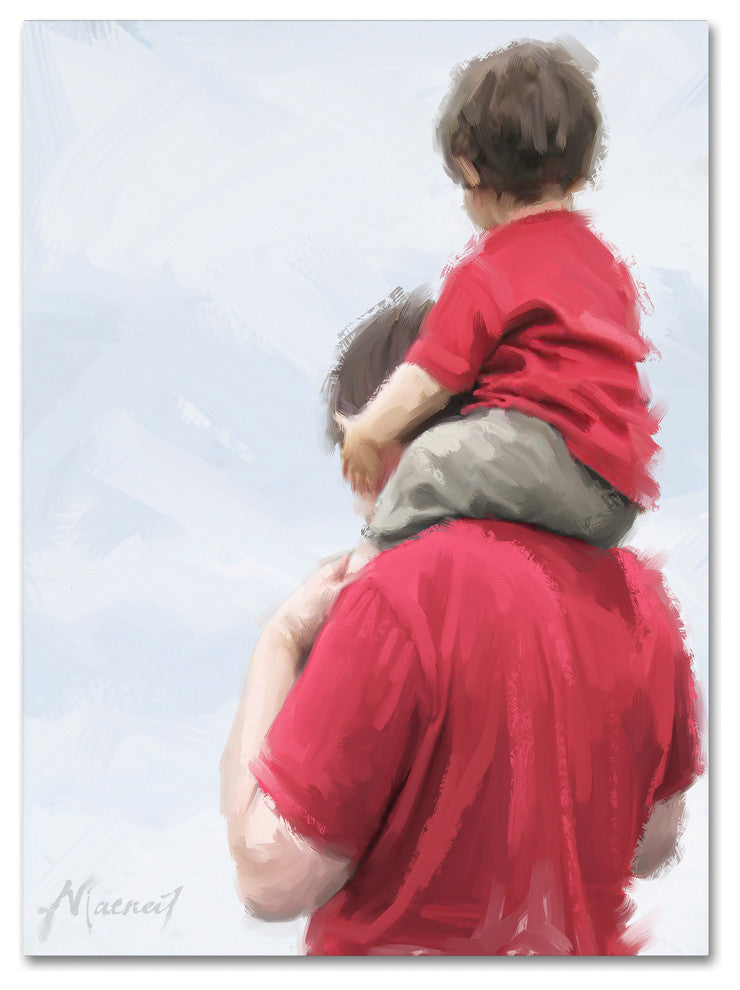 The Macneil Studio 'Father and Son' Canvas Art, 32"x24"