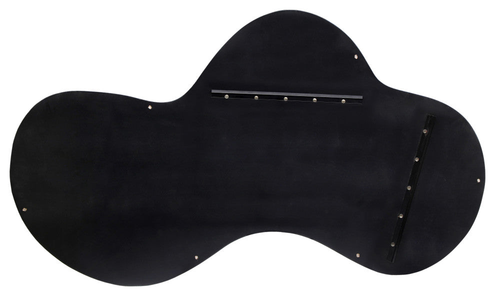 Oblique Mirror, Matte Black, 28" X 48"