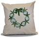 Decorative Holiday Pillow Geometric Print, Green, 20"x20"