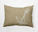 14x20" Anchored Nautical Decorative Indoor Pillow, Taupe