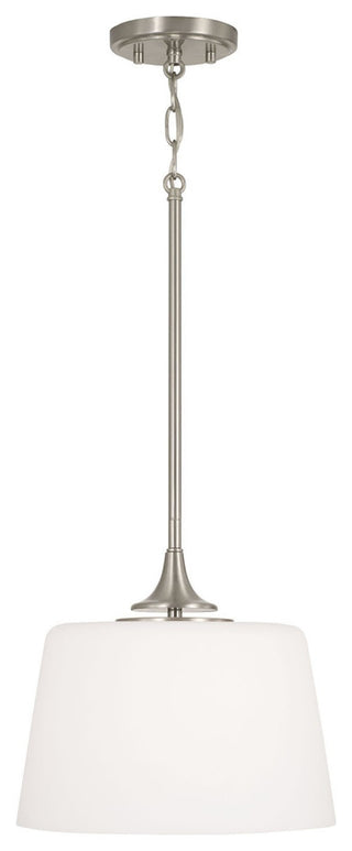 HomePlace Lighting Presley 1-Light Semi-Flush 248911BN Brushed Nickel