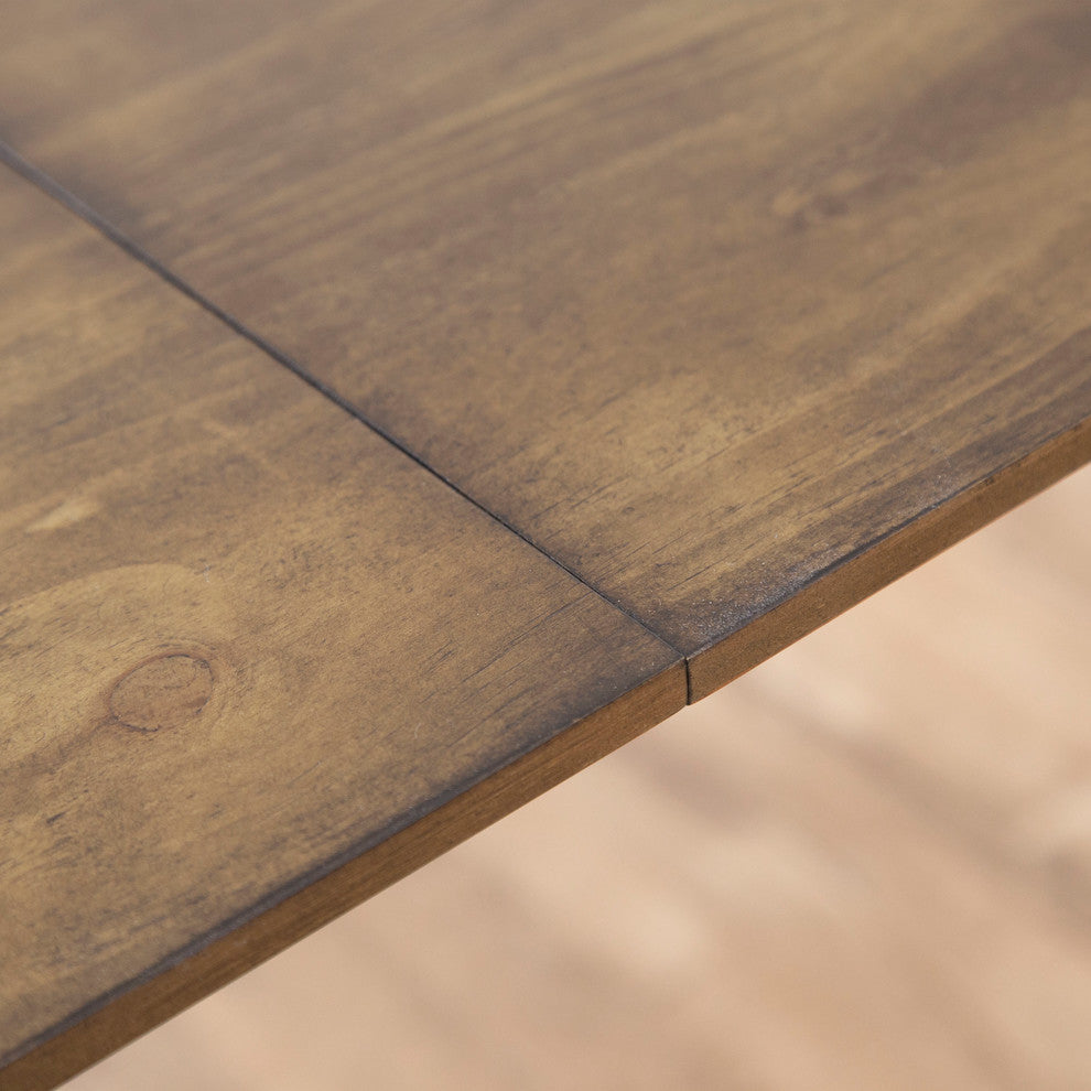 Silas Retro Mid-Century Wooden Dining Table