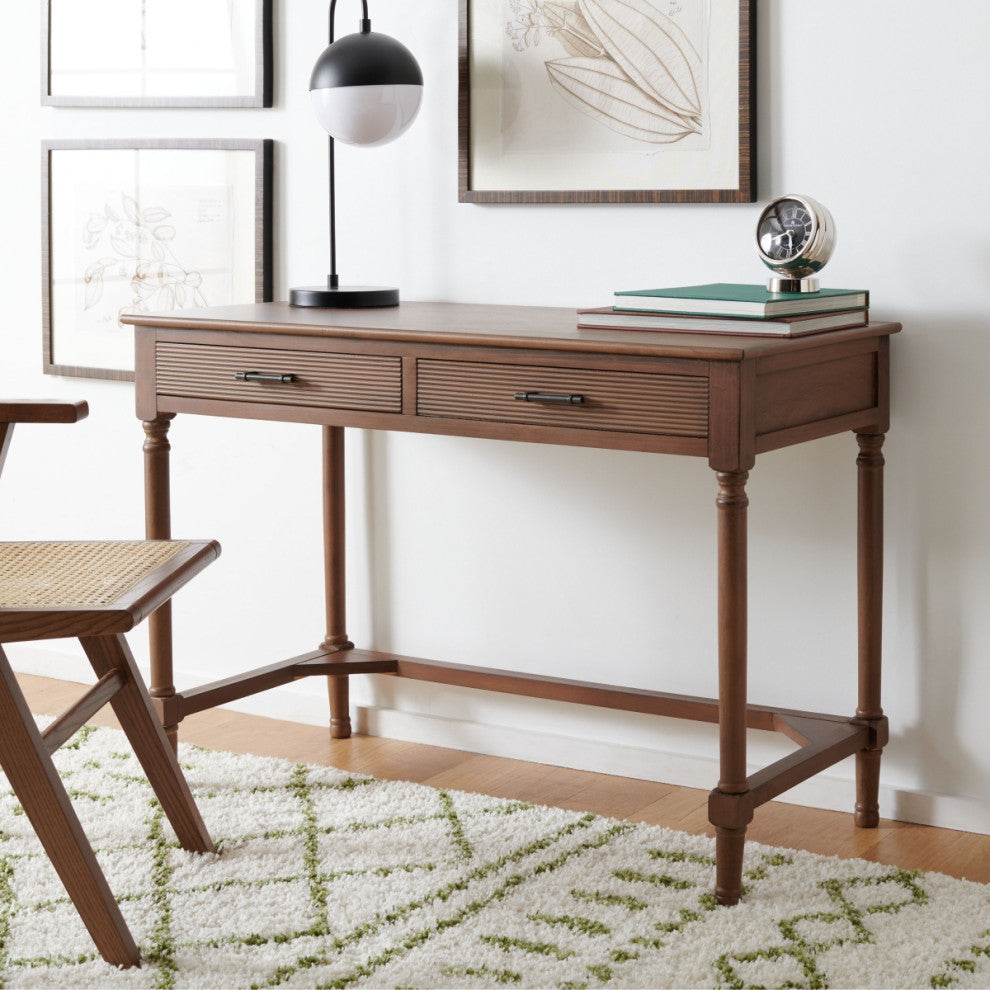 Safavieh Layce 2 Drawer Desk, Brown